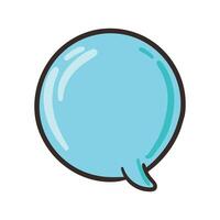 speech bubble message icon on a white backgound vector