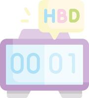 alarm clock illustration design vector