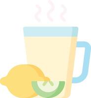 lemon tea illustration design vector