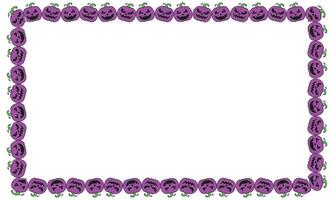 31 Hand drawn halloween frame template design vector
