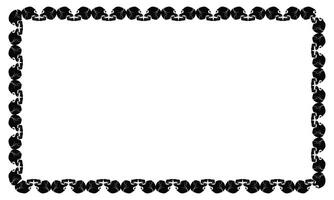 59 Hand drawn halloween frame template design vector