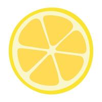 Lime wedge fruit flat illustration Citrus fruit design element on white vector