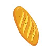 A loaf of bread Butter pastry Confectionery Bun for breakfast Bakery vector