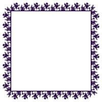 Hand drawn halloween frame template design vector