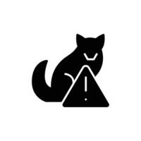 dog beware solid icon design good for web or mobile app vector
