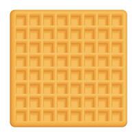 Abstract square waffle pattern isolated graphic illustration. vector