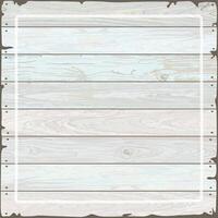 Cut timber panels square background pastel color painted distressed weathered graphic illustration. Wooden texture pattern tropical style fade condition. vector