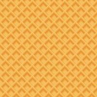 Wafer 3D seamless pattern yellow brown colors illustration. Ice cream cone texture on square background. Waffle graphic pattern. vector