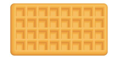 Abstract rectangle waffle pattern isolated graphic illustration. vector