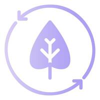 Sustainable Development Glyph Gradient Icon vector
