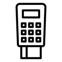 POS Terminal with Card Reader vector