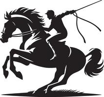 Hores design silhouette art work EPS file, Generator AI vector