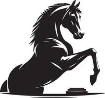 Hores design silhouette art work EPS file, Generator AI vector