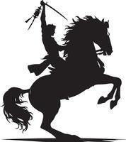 Hores design silhouette art work EPS file, Generator AI vector