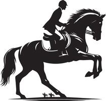 Hores design silhouette art work EPS file, Generator AI vector