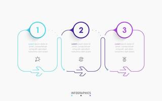 Infographic label design template with icons and 3 options or steps. Can be used for process diagram, presentations, workflow layout, banner, flow chart, info graph. vector