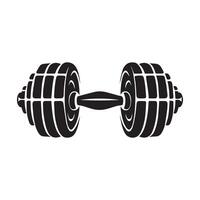 Dumbbell Icon Design Art, Icons, and Graphics on white background vector
