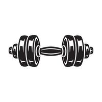 Dumbbell Icon Design Art, Icons, and Graphics on white background vector