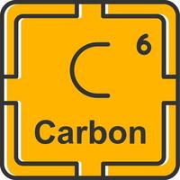 Carbon Line Filled Slip Icon vector