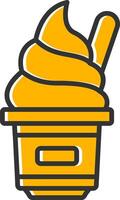 Ice Cold Line Filled Slip Icon vector