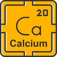Calcium Line Filled Slip Icon vector