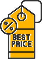 Best Price Line Filled Slip Icon vector