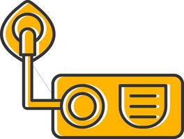 Oxygen Line Filled Slip Icon vector
