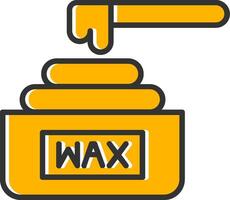 Wax Line Filled Slip Icon vector