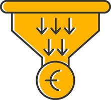 Sales PipeLine Filled Slip Line Filled Slip Icon vector
