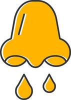 Congestion Line Filled Slip Icon vector