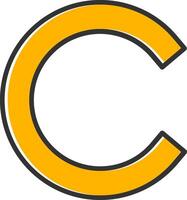 Small c Icon vector