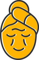 Wrinkle Line Filled Slip Icon vector
