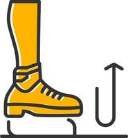 Stomp Line Filled Slip Icon vector