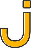 Small j Icon vector