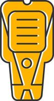 Stud Finder Line Filled Slip Icon vector