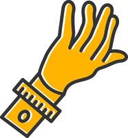 Mantoux Test Line Filled Slip Icon vector