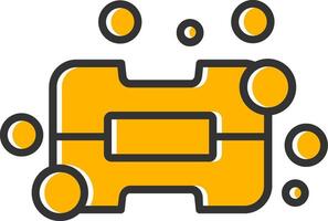 Soap Line Filled Slip Icon vector