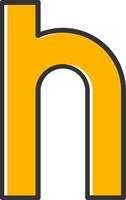 Small n Icon vector