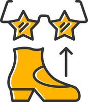 Funk Line Filled Slip Icon vector