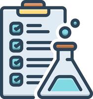 Color icon for lab result vector