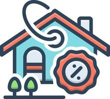 Color icon for discount vector