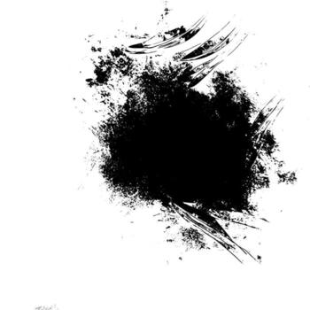 Rustic splash texture. Abstract background. Weathered surface and shape. Dirty and damaged backdrop. vector