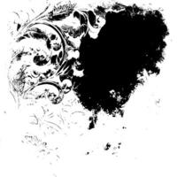 Rustic splash texture. Abstract background. Weathered surface and shape. Dirty and damaged backdrop. vector