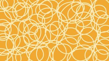Abstract Yellow Background with curls and swirls vector