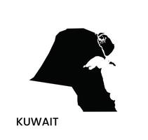 Map of Kuwait. Kuwait Map on white background. vector