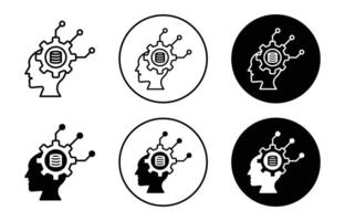 big data scientist icon vector