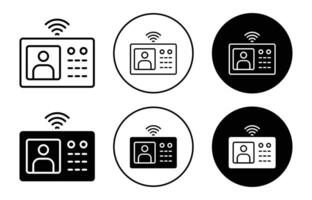 intercom icon Outline flat Icon vector