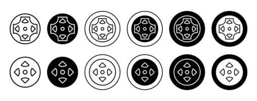 Game controller arrows icon vector