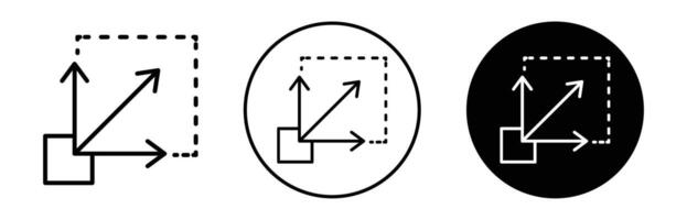 Scalability icon Outline flat Icon vector