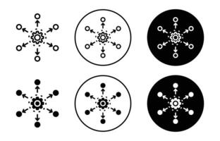 Framework icon Outline flat Icon vector